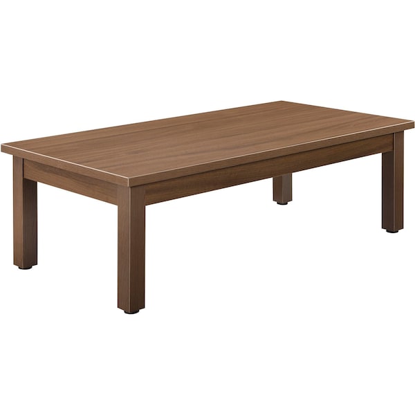 Interion By Global Industrial Interion Wood Coffee Table, 48in x 24in, Walnut - 695753WN