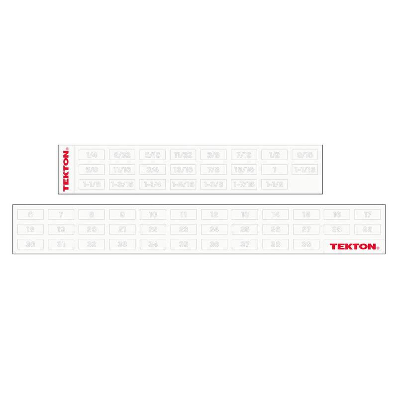Juego de Llaves de Caja de Engranajes con Cabezal Flex de Punta de Caja 12 Puntos TEKTON de 1/4 a 13/16 pulgadas, 6 a 19 mm con Organizador Modular (13 Piezas) - WRB96302