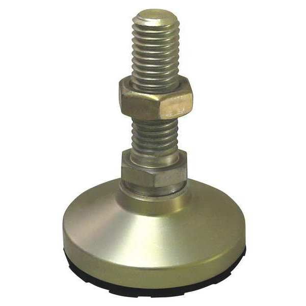 S & W Manufacturing Level Mount, Swivel Stud, 3/8-16, 1-1/4 in., Base: Steel w/ Non-Skid Pad - NSW-1