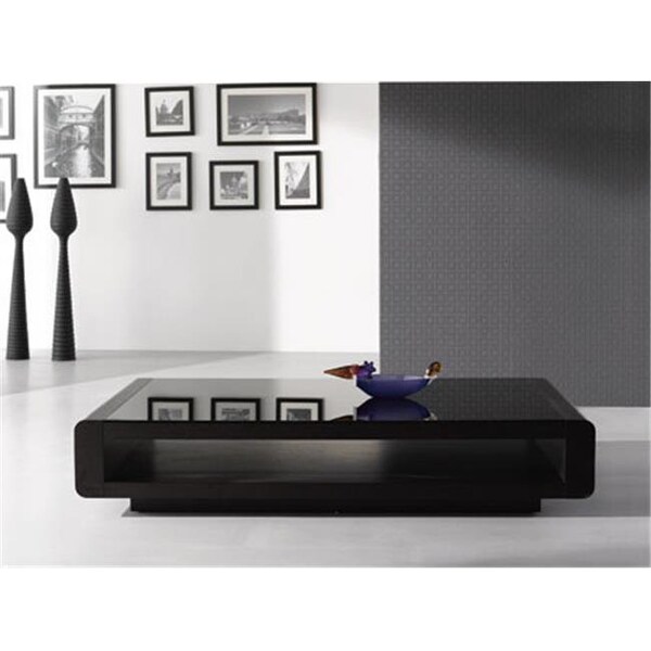 J&M Furniture J & M Furniture 17515 Modern Coffee Table 673 - Dark Oak - 17515