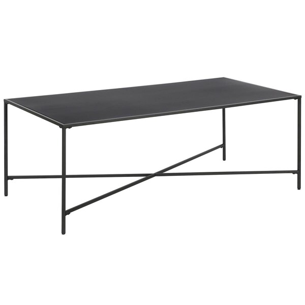 Hudson & Canal Henn & Hart  Henley Blackened Bronze Coffee Table with Metal Top - CT0826