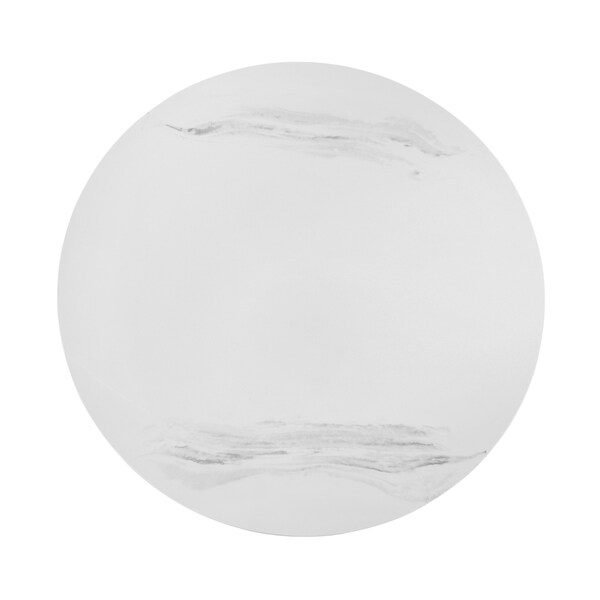 Armen Living Loxley White Marble Coffee Table with Black Metal Base - LCLXCOMB