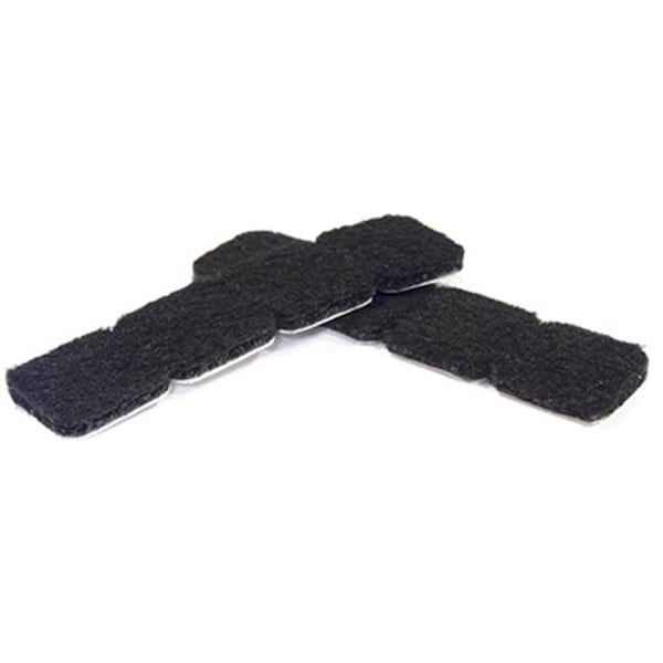 Richelieu Richelieu America 236625 1 in. TruGuard Square Heavy Duty Self-Adhesive Felt Pads; Black - Pack of 16 - 236625