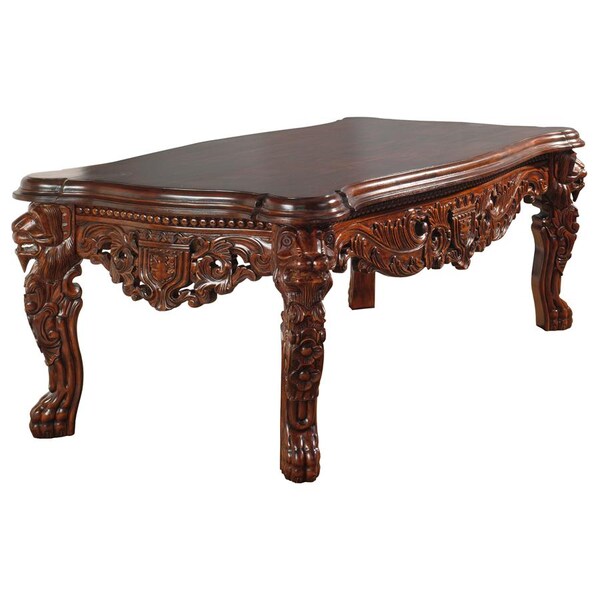 Design Toscano The Lord Raffles Grand Hall Lion Leg Coffee Table - AF7280