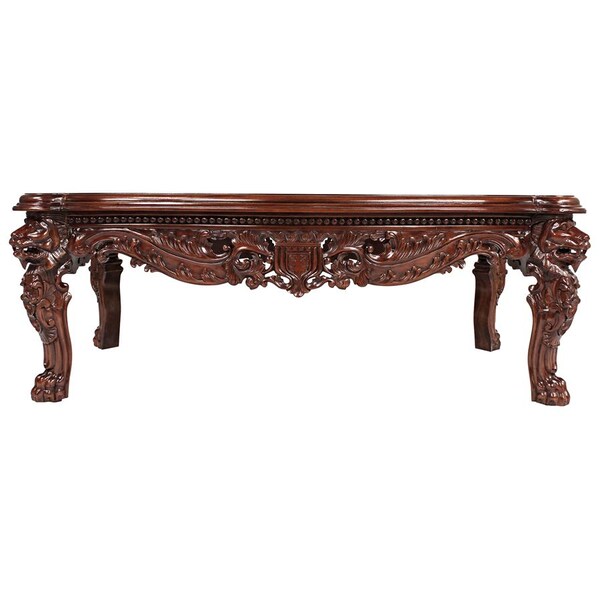Design Toscano The Lord Raffles Grand Hall Lion Leg Coffee Table - AF7280