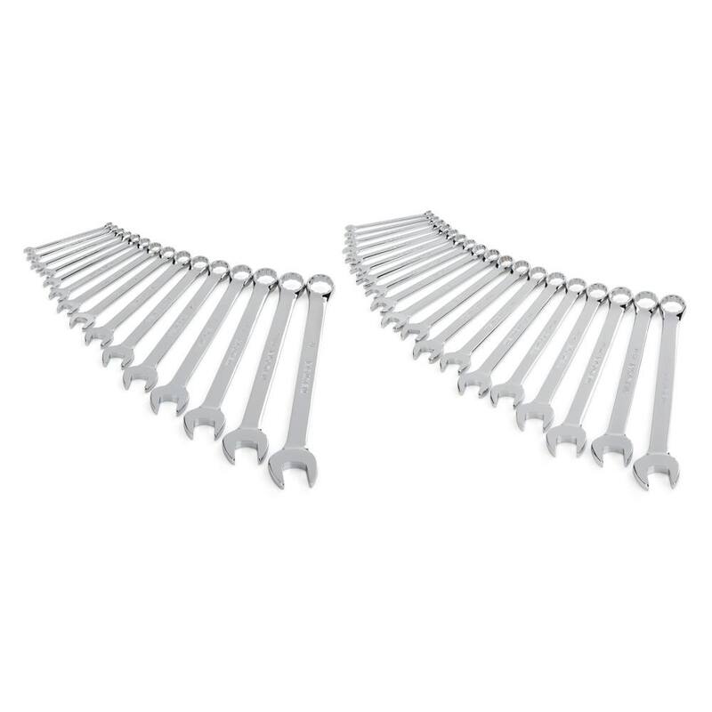 Juego de llaves combinadas TEKTON de 1/4 a 1 pulgada, 6 mm a 24 mm (34 piezas) - WCB90302