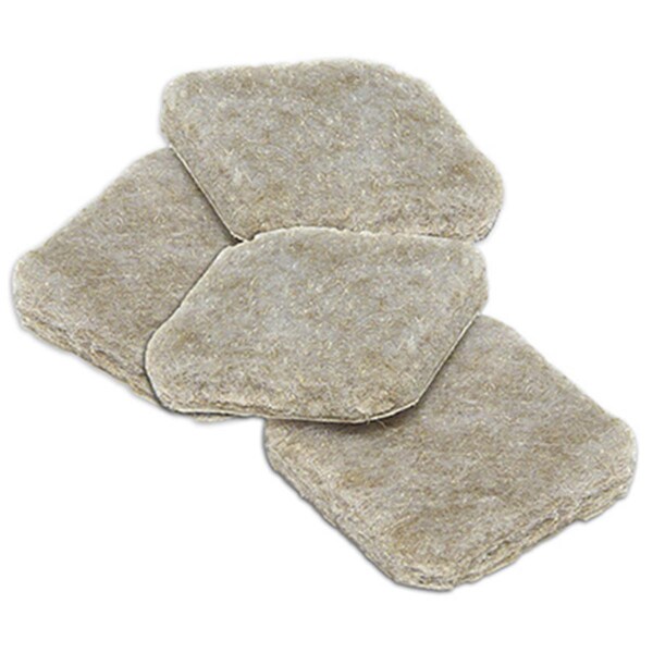 Richelieu 1 in. TruGuard Square Heavy Duty Self-Adhesive Felt Pads, Tan, 16PK - 236622