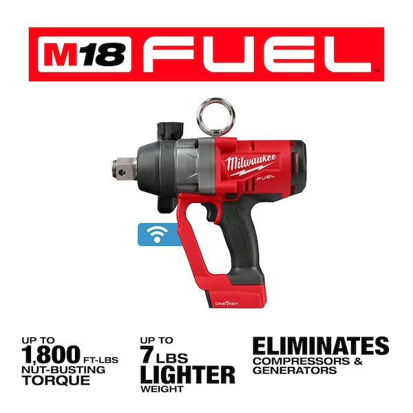 Milwaukee Tool M18 FUEL 1" High Torque Impact Wrench w/ ONE-KEY - 2867-20