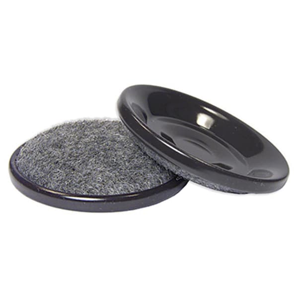 Richelieu 1.56 in. TruGuard Round Furniture Cup Carpet Base with Hard Shell, 4PK - 235951