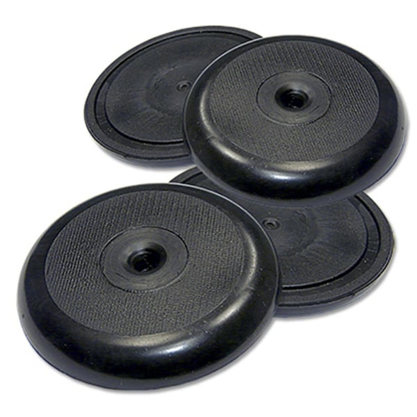 Convenience Concepts 1.87 in. TruGuard Round Heavy Duty Non-Skid Pads, Black, 4PK - HI1628781