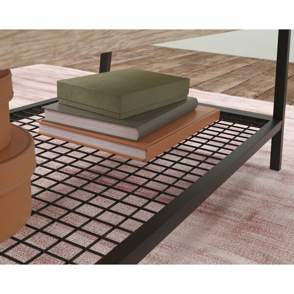 Sauder Market Commons Lift Top Coffee Table 3a , Top lifts up and forward to create versatile work surface - 431299