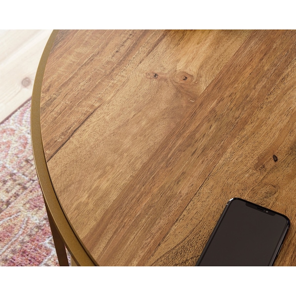 Sauder Int Lux Coffee Table Rd Sindoori Mango , Finished on all sides for versatile placement in your home - 428214