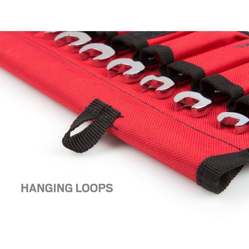 Set de llaves combinadas tipo trinquete de 8-19 mm TEKTON con bolsa (12 piezas) - WRN01190