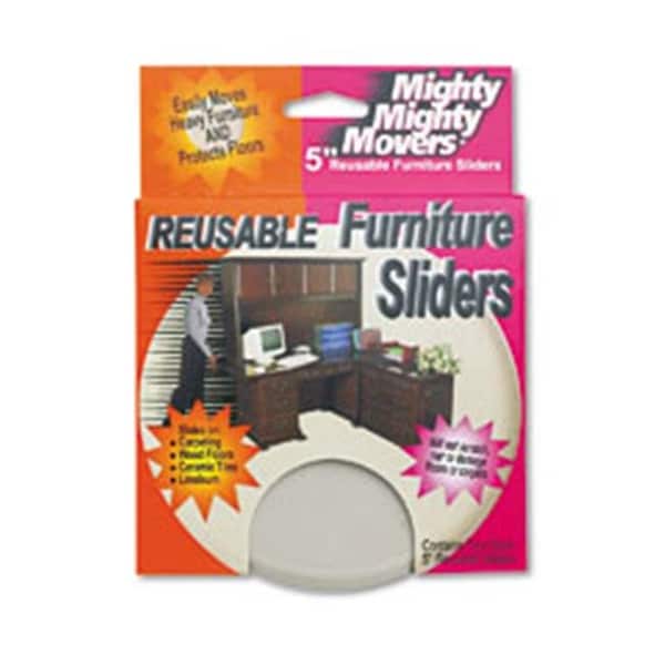 Master Mfg Master MAS-87007 Mighty Movers Reusable Furniture Sliders - 5 Inch Disks - MM87007
