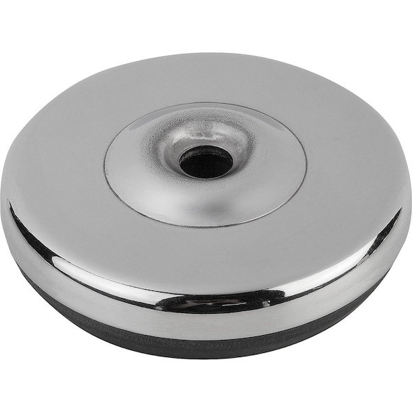 Kipp Plate For Levelling Feet Stainless Steel, Comp:Rubber, D=80 - K0673.10802