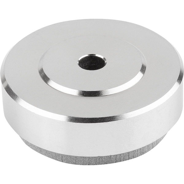 Kipp Foot With Vibration Absorption Stainless Steel 1.4404, Comp:Polyurethane, D=36 - K0670.1036