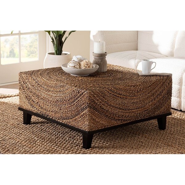 Bali & Pari Verino Bohemian Natural Seagrass Coffee Table - 246-13742-ZORO
