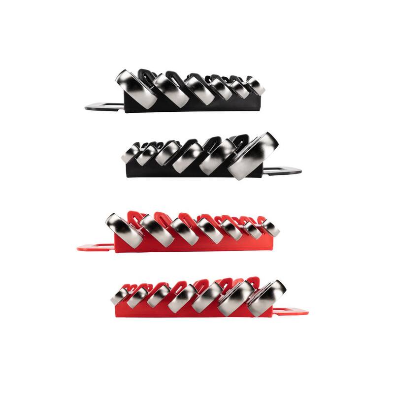 Juego de llaves de caja de trinquete de extremo cuadrado largo TEKTON con cabeza flexible de 12 puntos con soporte de 13 piezas (1/4-13/16 pulgadas, 6-19 mm) - WRB96202