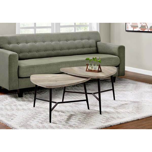 Monarch Specialties Dining Table - 32"X 48" / Dark Taupe / Chrome Metal - I 7939P