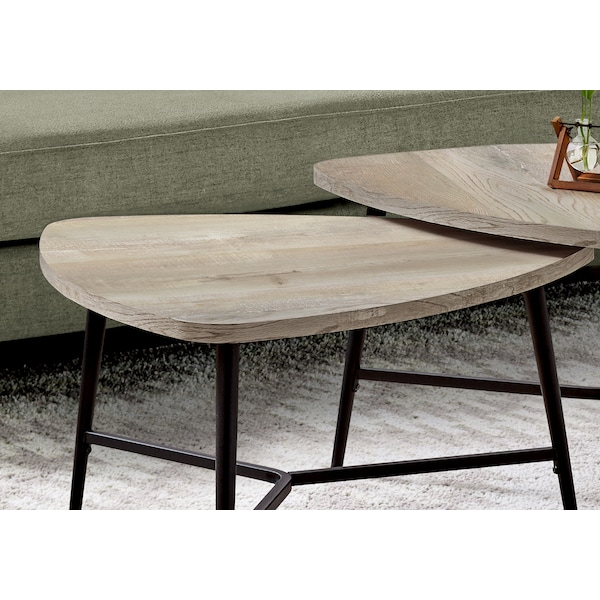 Monarch Specialties Dining Table - 32"X 48" / Dark Taupe / Chrome Metal - I 7939P