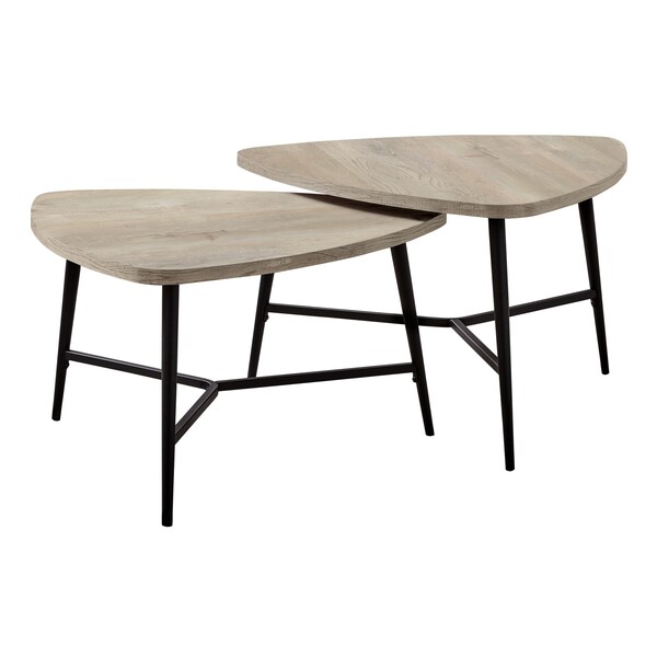 Monarch Specialties Dining Table - 32"X 48" / Dark Taupe / Chrome Metal - I 7939P