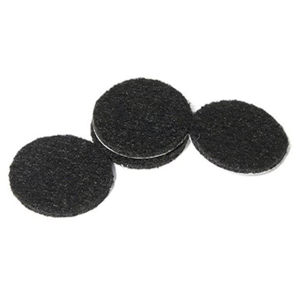 Richelieu Richelieu America 235977 1.5 in. TruGuard Black Round Heavy Duty Self-Adhesive Felt Pads Bonus Pack; Pack of 24 - 235977