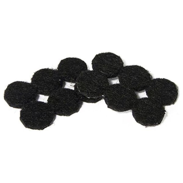 Richelieu Richelieu America 235732 TruGuard Round & Heavy Duty Self Adhesive Felt Pads; Black - Pack of 24 - 235732