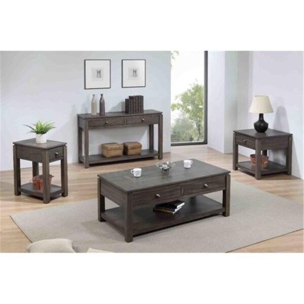 Sunset Trading Shades of Gray Coffee Console & End Table Set 4 Piece, 4PK - DLU-EL1602-03-04-08