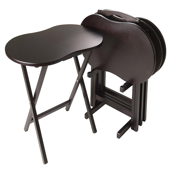 Juki Furniture Nathan Snack Table Set, Cappuccino - 5 Piece - JU3266232