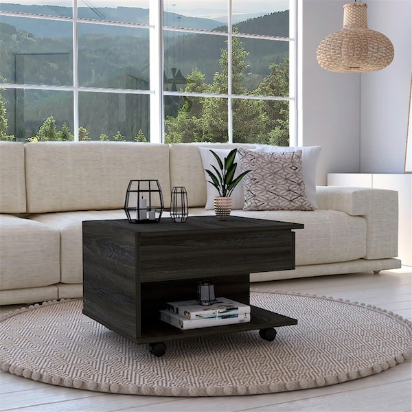 Depot E-Shop Babel Lift Top Coffee Table, Carbon Espresso - DE-MLC5015