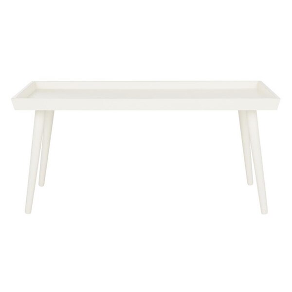 Safavieh 19 x 41.8 x 21.8 in. Nonie Coffee Table with Tray Top Antique & White - COF5700A