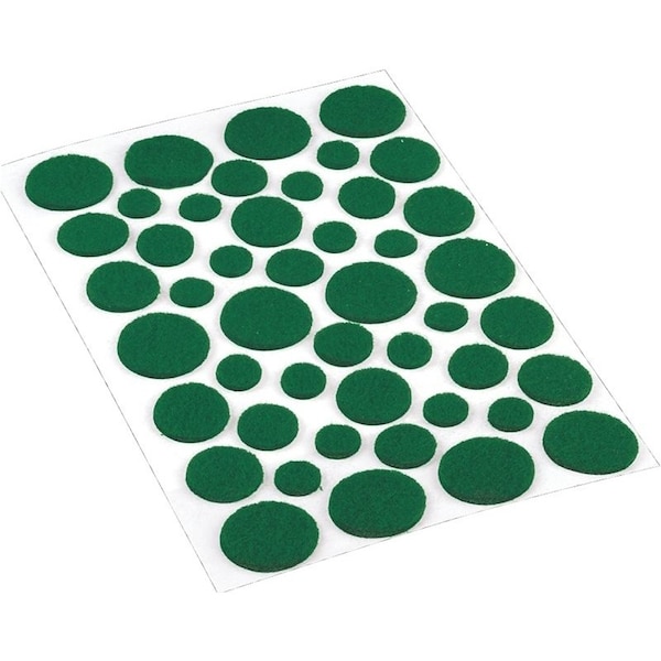 Shepherd Hardware Furniture Pad, Felt Cloth, Green, Round - 9423