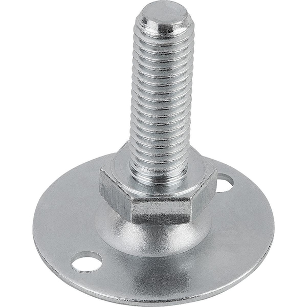 Kipp Levelling Foot With Hole M10X16, D=60, Steel - K0678.16010X016