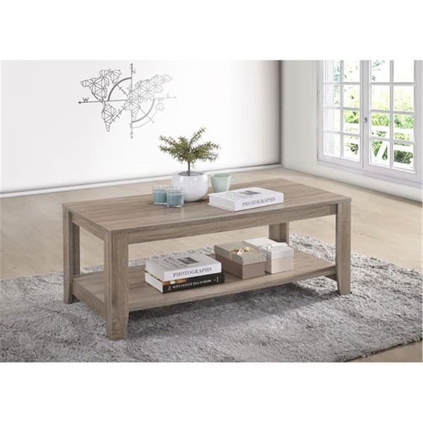 Progressive Furniture 17 x 42 x 20 in. Barry Cocktail Table - Dark Taupe - PR395532