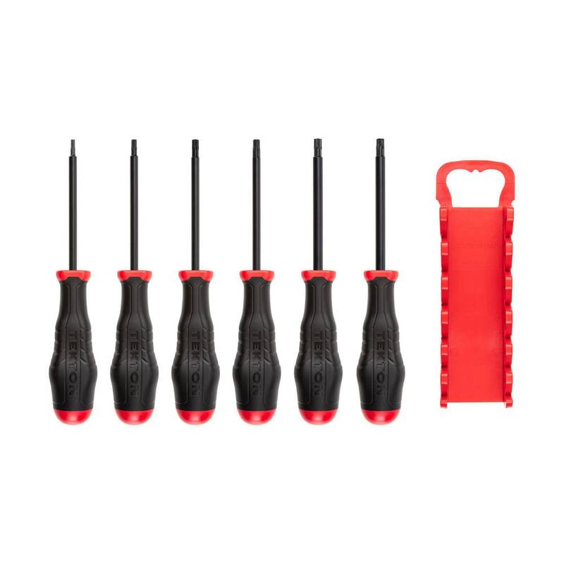 TEKTON Juego de destornilladores de hoja de óxido negro de alto torque Torx, 6 piezas (T10-T30) - Porta - DHT92001