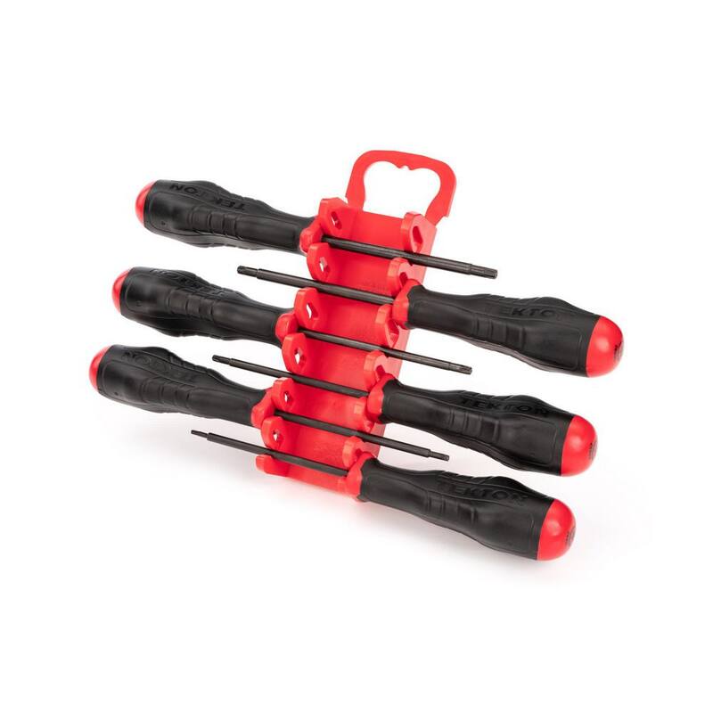 TEKTON Juego de destornilladores de hoja de óxido negro de alto torque Torx, 6 piezas (T10-T30) - Porta - DHT92001