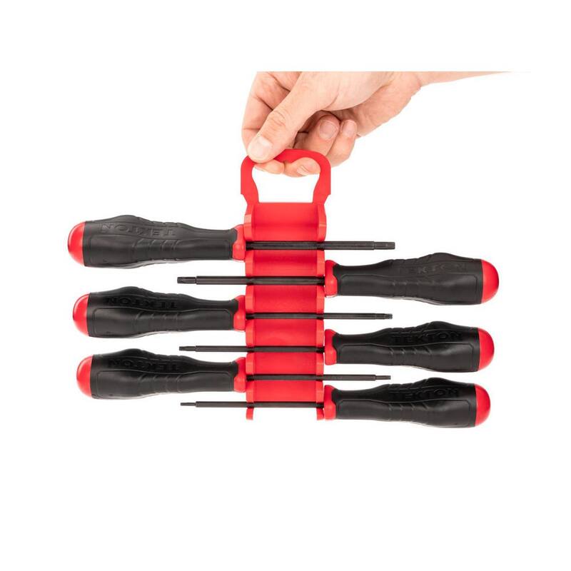TEKTON Juego de destornilladores de hoja de óxido negro de alto torque Torx, 6 piezas (T10-T30) - Porta - DHT92001