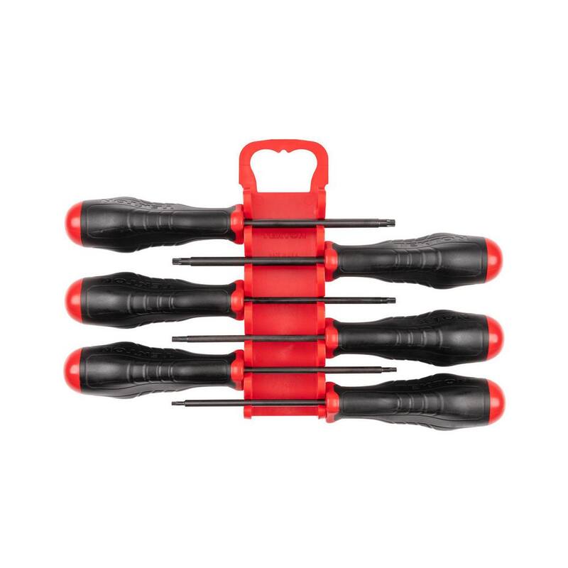 TEKTON Juego de destornilladores de hoja de óxido negro de alto torque Torx, 6 piezas (T10-T30) - Porta - DHT92001