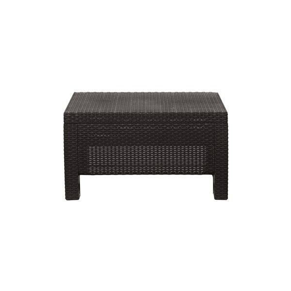 Plasticos Mq Coffee Table 30.3 in. W x 22.4 in. D x 15.5 in. H in Espresso - 423-WEN