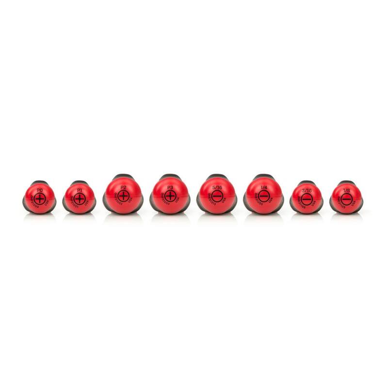 Set de destornilladores de alto torque TEKTON, 8 piezas (#0-#3, 1/8-5/16 in.) - DRV43016