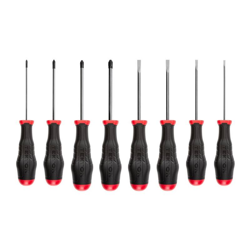 Set de destornilladores de alto torque TEKTON, 8 piezas (#0-#3, 1/8-5/16 in.) - DRV43016