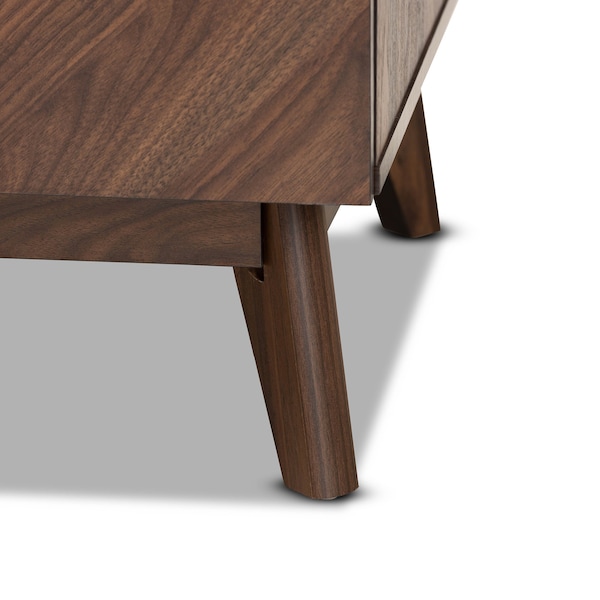 Baxton Studio Hartman Mid-Century Walnut Brown Finished Wood Coffee Table - 193-11716-ZORO