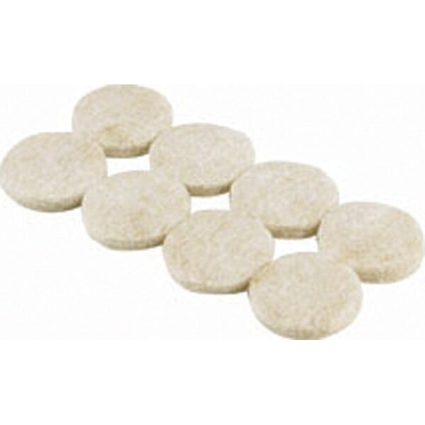 Shepherd Hardware Furniture Pad, Felt Cloth, Beige, 3 in Dia, Round - 9928