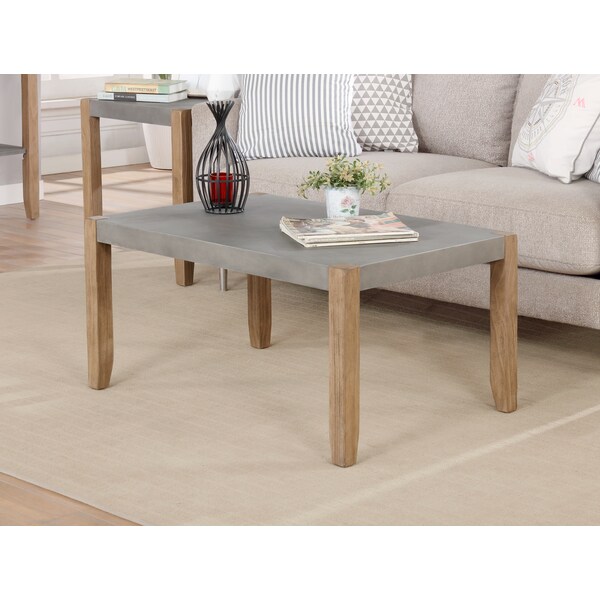 Alaterre Furniture 36 X 24 X 18, MDF Top, Concrete Gray - ANNP1371