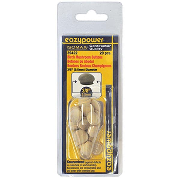 Eazypower 39422 0.38 in. Mushroom Shaped Plug - 20 Pack - 132238
