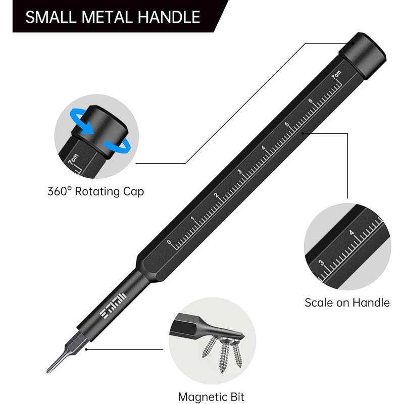 Juego de destornilladores compacto de 105 pulgadas con herramienta de apertura en gris - MLPH020LT403