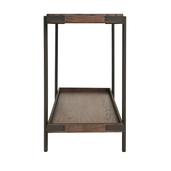 Alaterre Furniture 48 X 18 X 30, Oak Top, Rustic Brown - ANKY10RBG