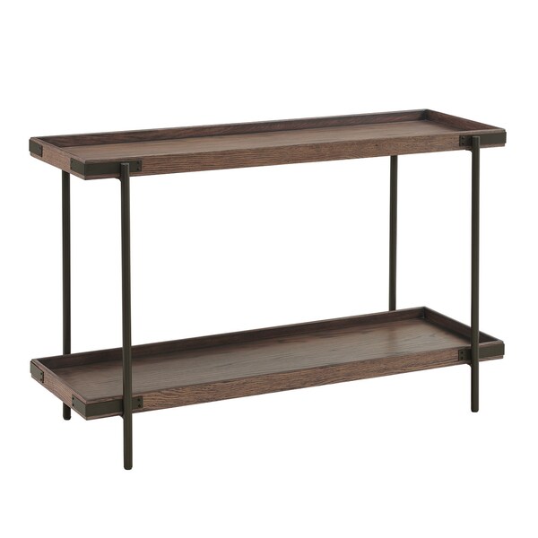 Alaterre Furniture 48 X 18 X 30, Oak Top, Rustic Brown - ANKY10RBG