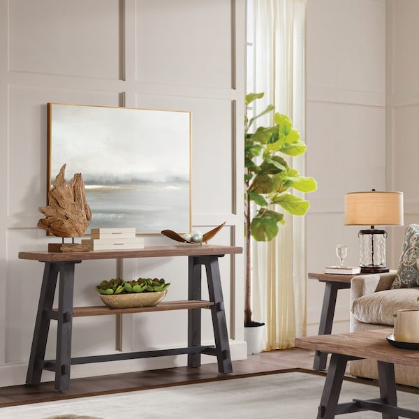 Alaterre Furniture 48 X 16 X 30, Pine Top, Stain/Nitrocellulose Lacquer - ANAD10RNB