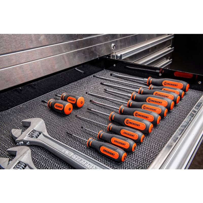 Set de destornilladores Phillips, Ranurados y Torx de Crescent con mangos de tres lóbulos de material dual (20 piezas) - CSDS20PCSET